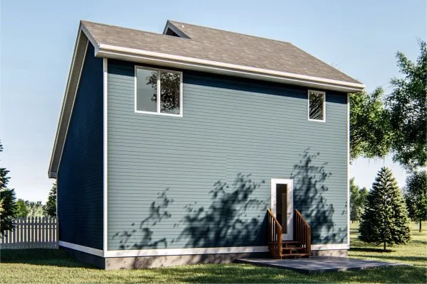 Rear Elevation for House Plan #702390