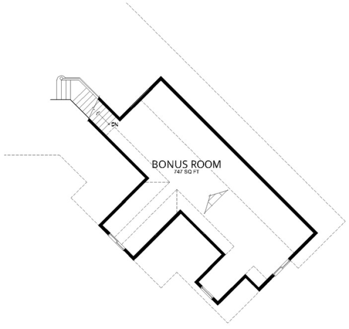 Attic Plan for House Plan #805823