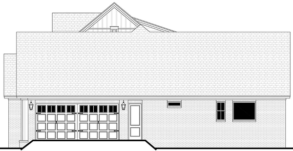 Right Elevation for House Plan #300082