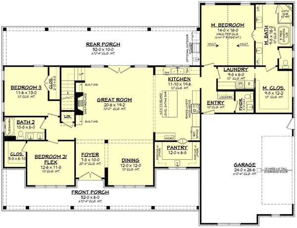 Main Floor Plan for House Plan #300082