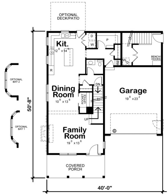 Main Floor Plan for House Plan #157952