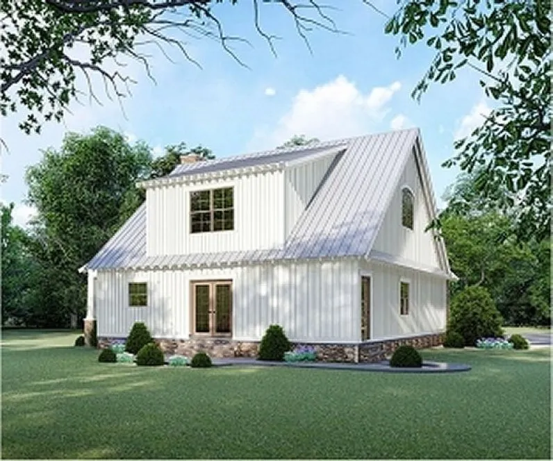 Rear Elevation for House Plan #317591