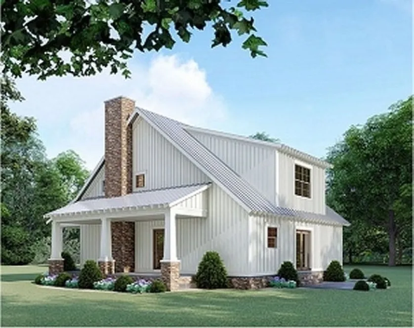 Right Elevation for House Plan #317591