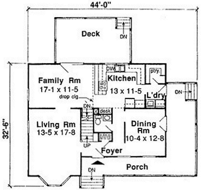 Main Floor Plan for House Plan #367591