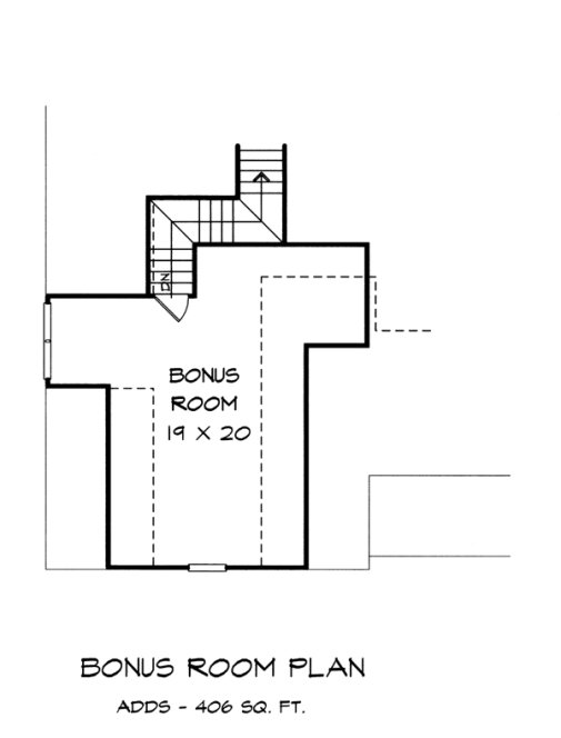 Attic Plan for House Plan #716122