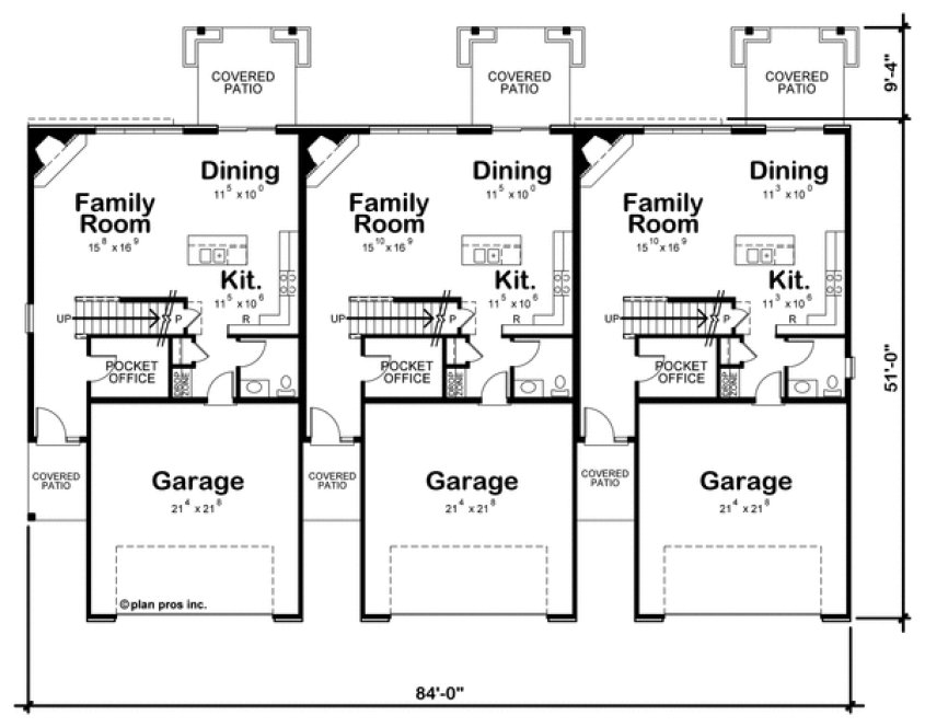 Main Floor Plan for House Plan #155916
