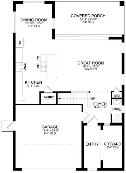 Main Floor Plan for House Plan #825581