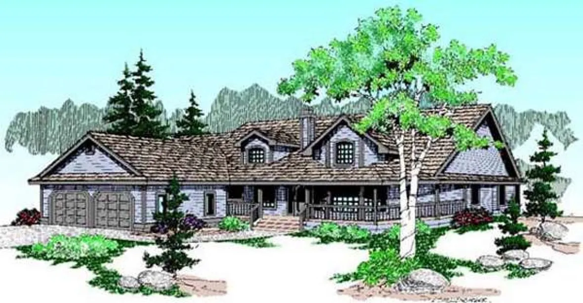 Full Rendering for House Plan #161033