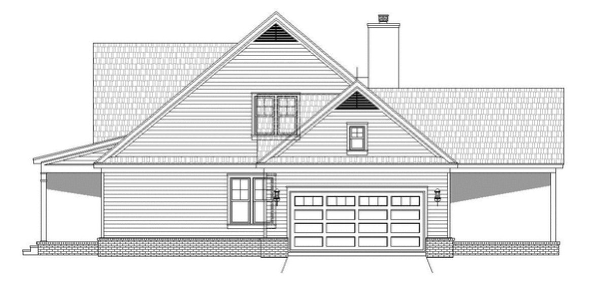 Right Elevation for House Plan #690022