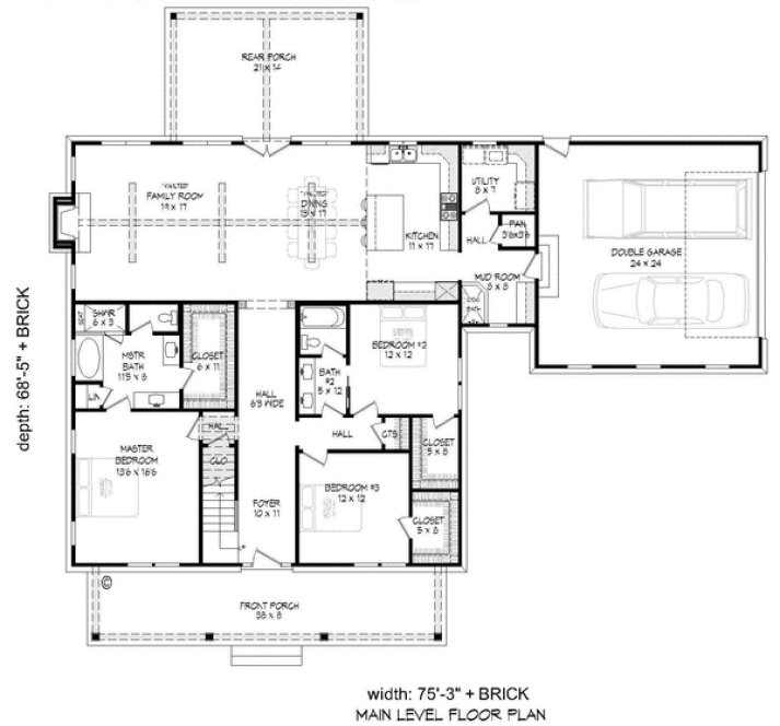 Plan for House Plan #690022