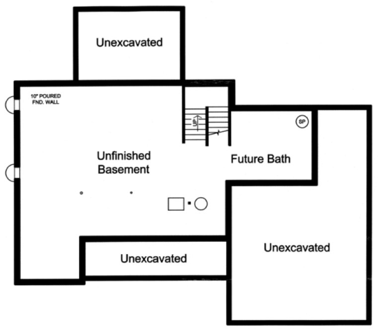 Basement Plan for House Plan #533032