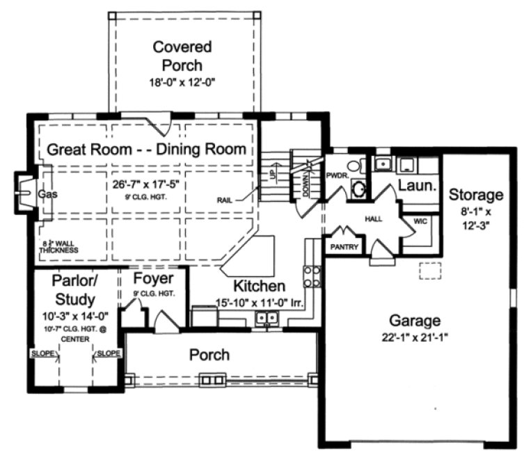 Main Floor Plan for House Plan #533032