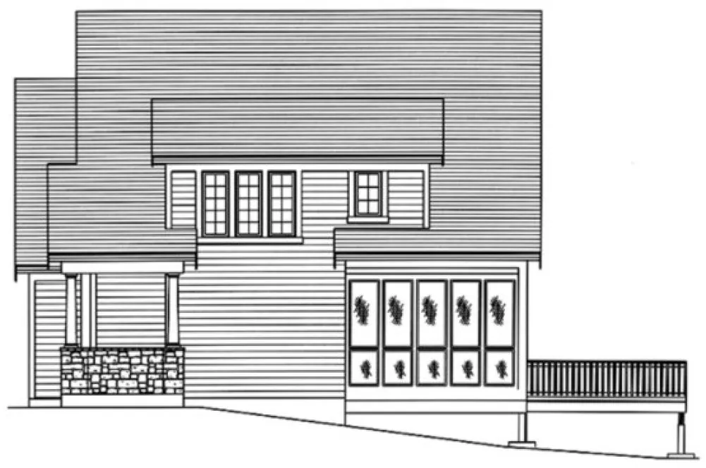 Right Elevation for House Plan #535312