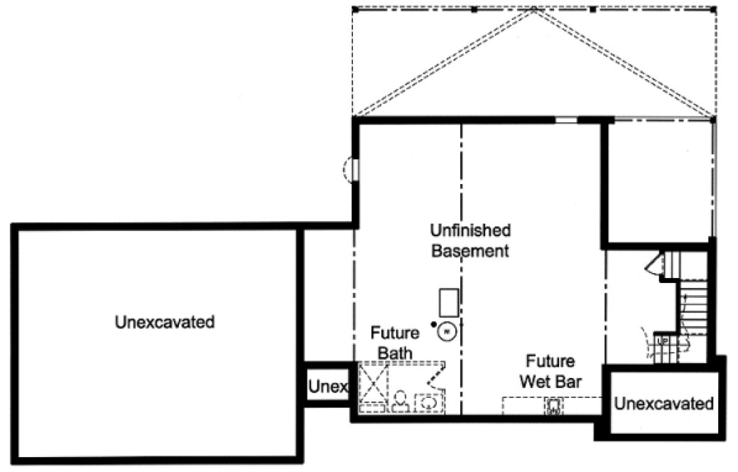 Basement Plan for House Plan #535312