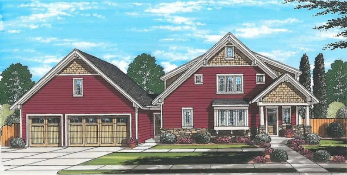 Full Rendering for House Plan #535312