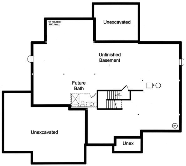 Basement Plan for House Plan #535543