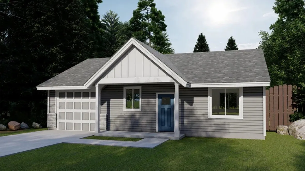 Full Rendering for House Plan #854290