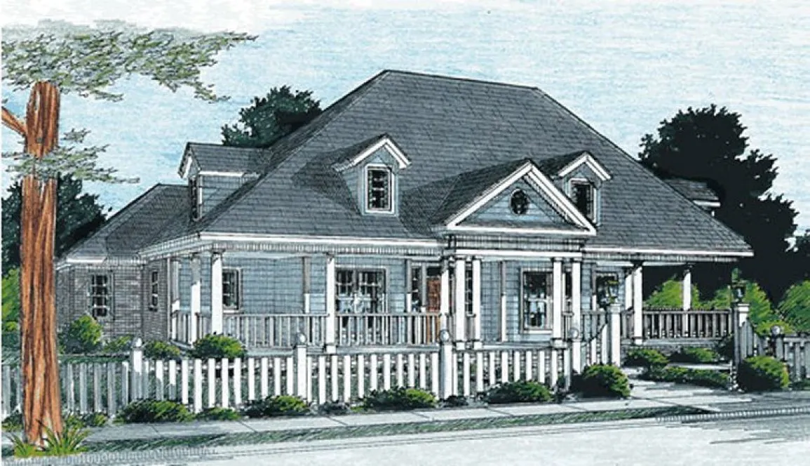 Full Rendering for House Plan #246312