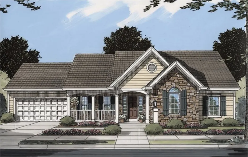 Full Rendering for House Plan #535351