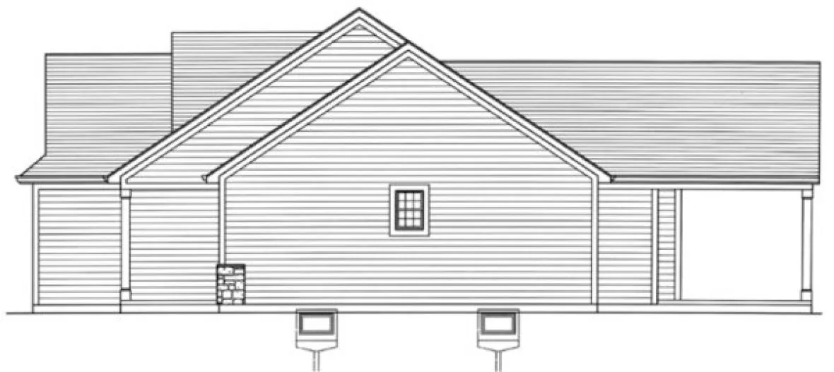 Right Elevation for House Plan #537751