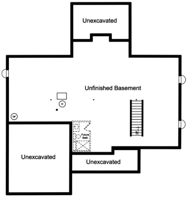 Basement Plan for House Plan #537751
