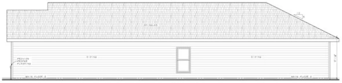 Right Elevation for House Plan #157231