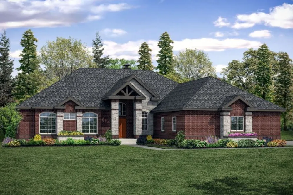 Full Rendering for House Plan #344682