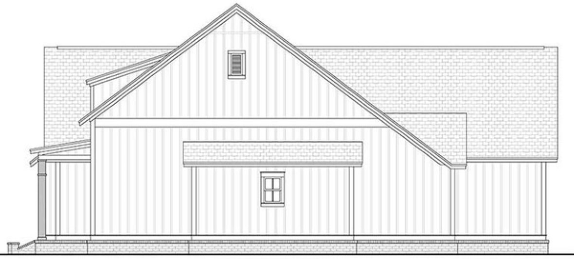 Right Elevation for House Plan #307702
