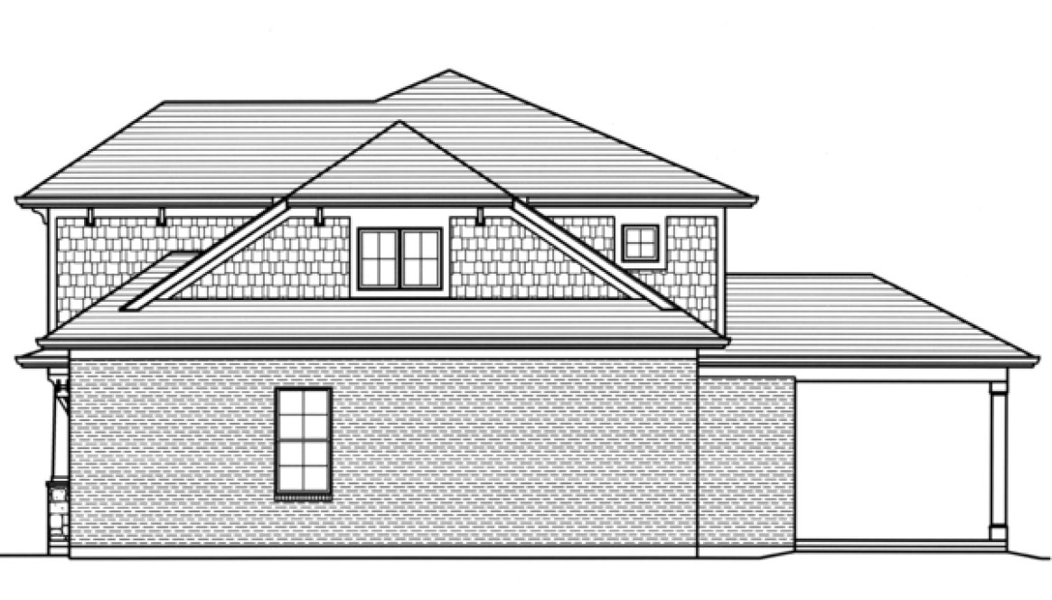 Right Elevation for House Plan #534262