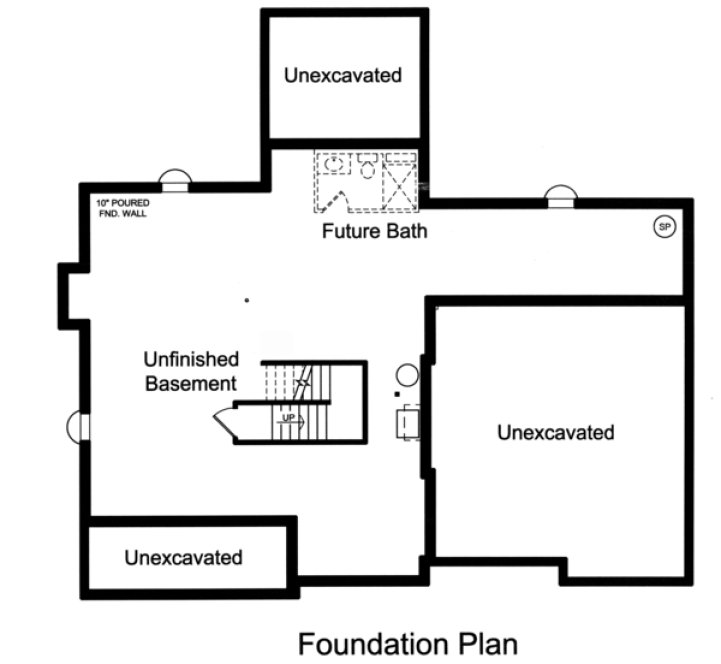 Basement Plan for House Plan #534262