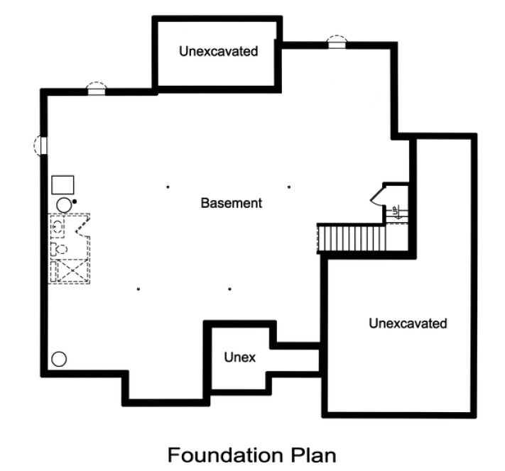 Basement Plan for House Plan #537681