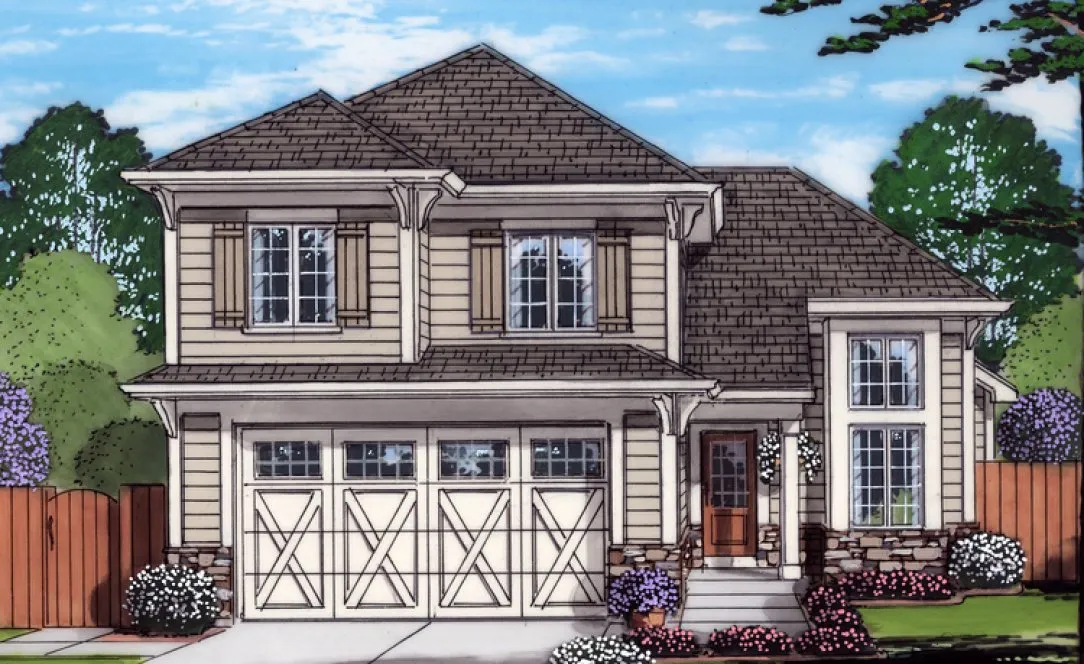 Full Rendering for House Plan #530751