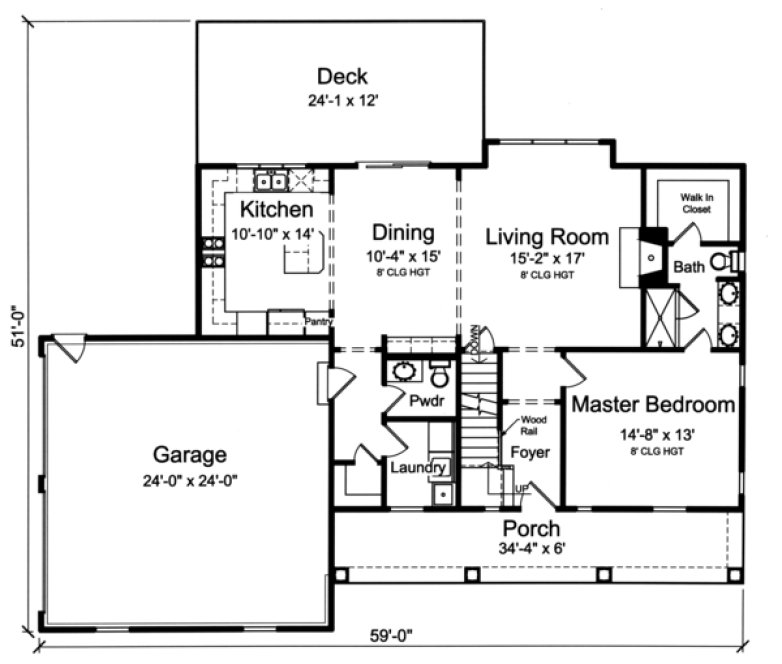 Main Floor Plan for House Plan #530971