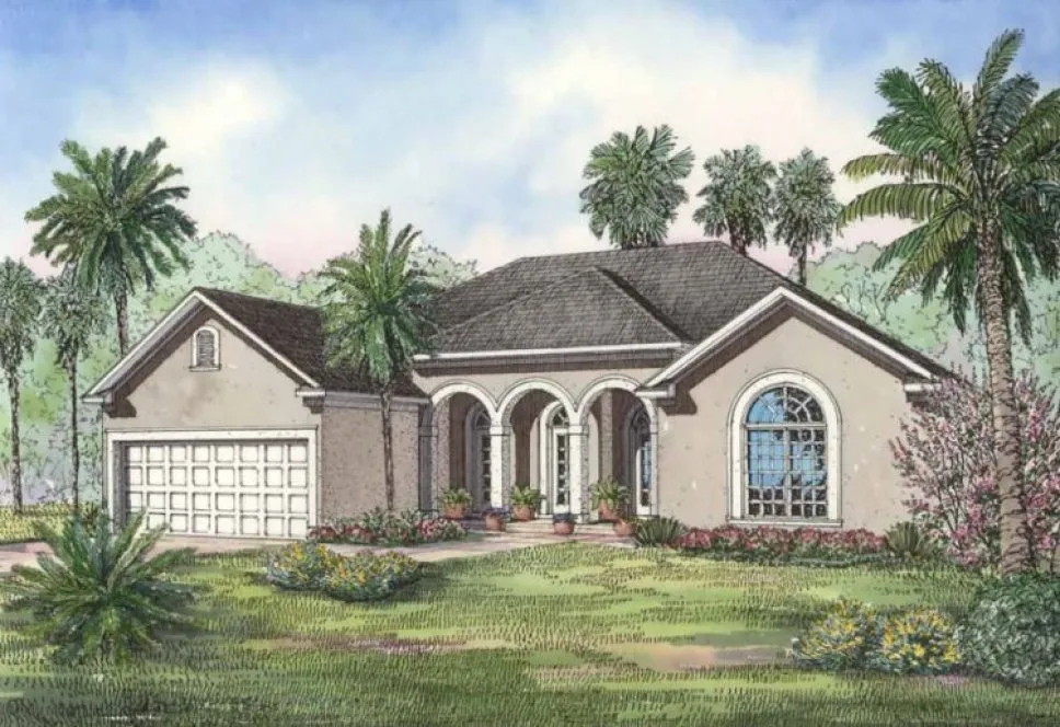 Full Rendering for House Plan #316791