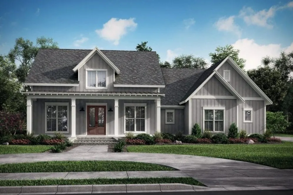 Full Rendering for House Plan #302112