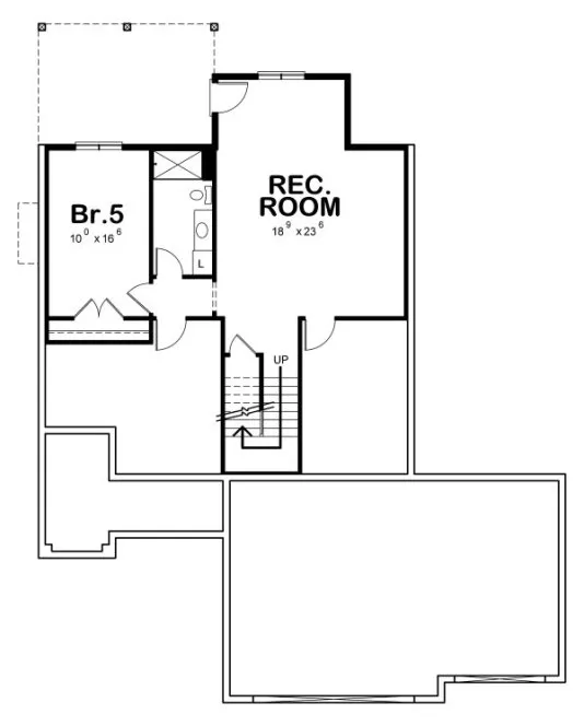 Basement Plan for House Plan #156923