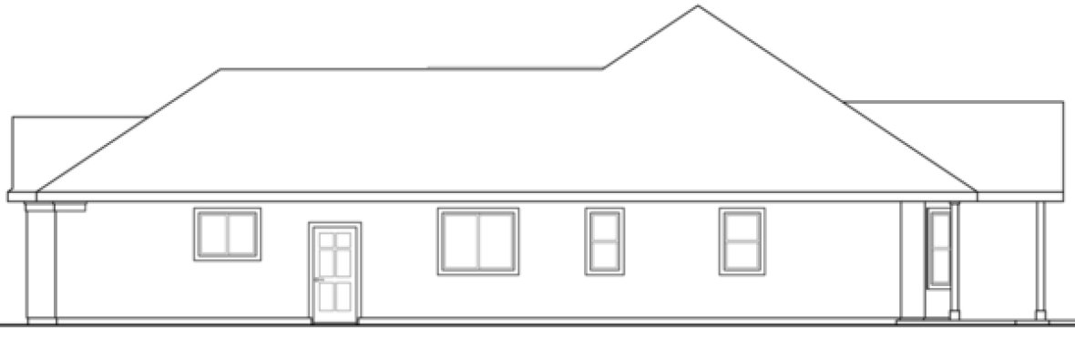 Right Elevation for House Plan #349381