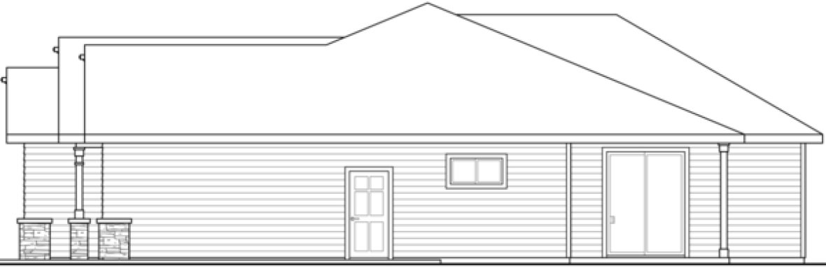 Right Elevation for House Plan #349181