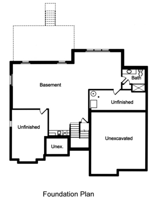 Basement Plan for House Plan #536432