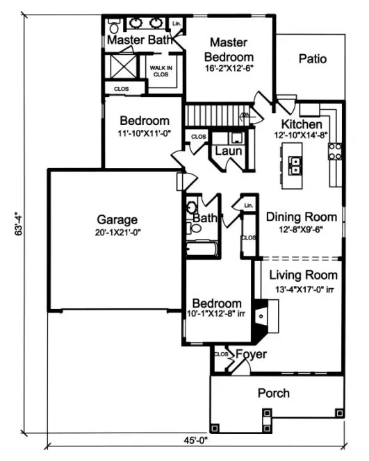 Main Floor Plan for House Plan #533641