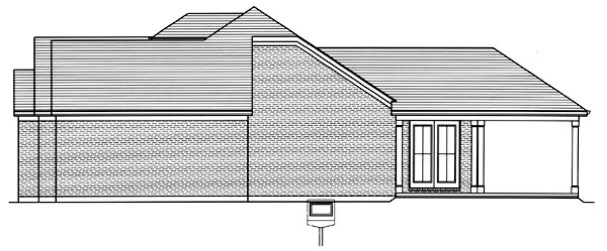 Right Elevation for House Plan #538071