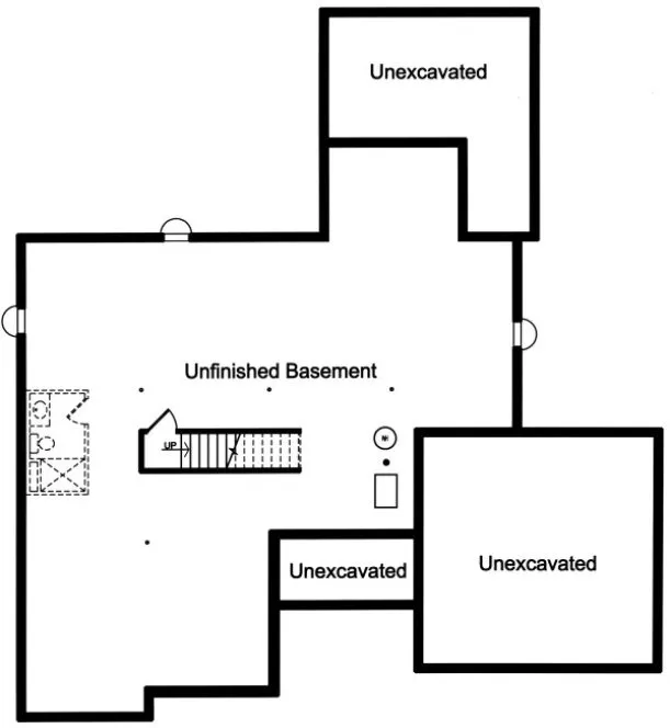 Basement Plan for House Plan #538071