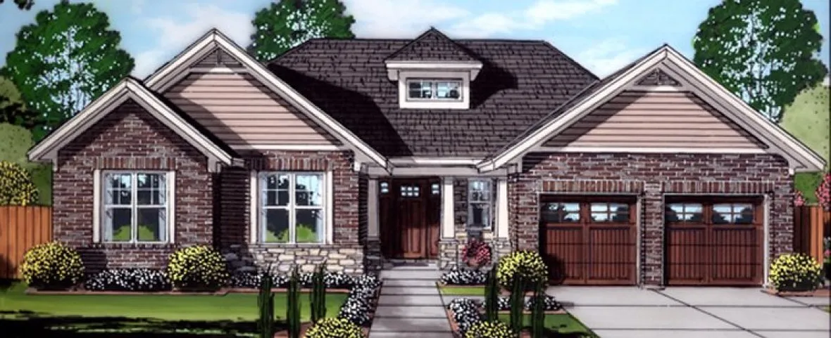 Full Rendering for House Plan #538071