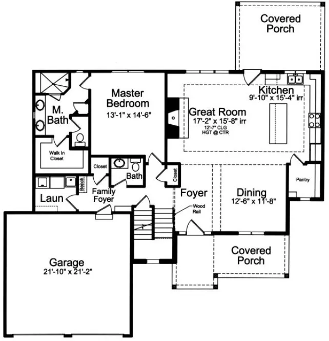 Main Floor Plan for House Plan #531591