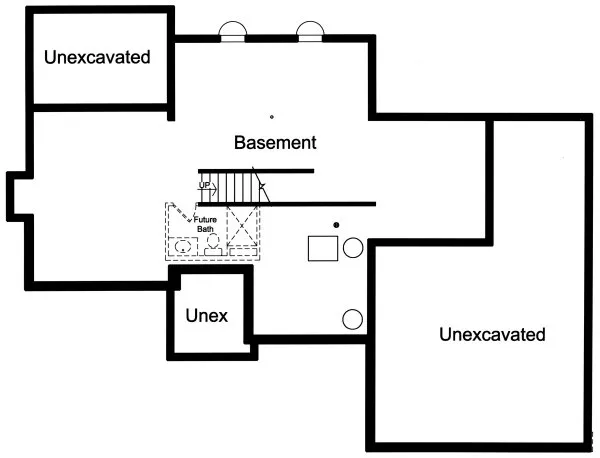 Basement Plan for House Plan #536091