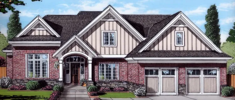 Full Rendering for House Plan #536091