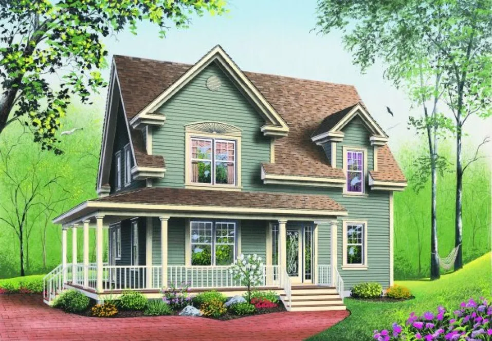 Full Rendering for House Plan #140954