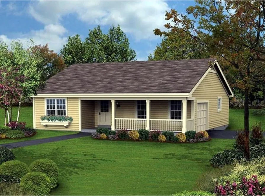 Full Rendering for House Plan #636911
