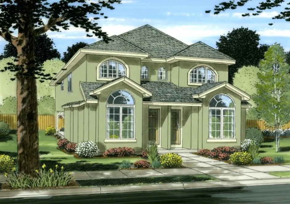 Full Rendering for House Plan #101012