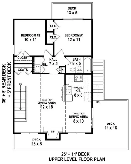Main Floor Plan for House Plan #490909